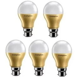 Crompton 9 W Round B22 LED Bulb (White Pack of 5) for Rs.401 @ Flipkart