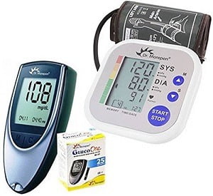 Dr. Morepen BP02 Blood Pressure Monitor and BG03 Glucose Check Monitor Combo