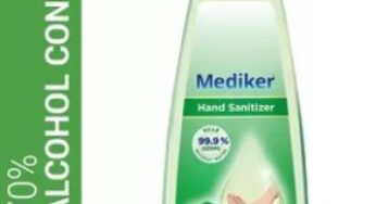 Mediker Alcohol Based Instantly Kills 99.9% Germs Hand Sanitizer (500 ml) for Rs.174 @ Flipkart