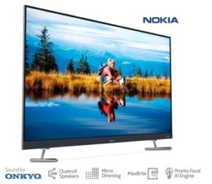 Nokia 139 cm (55 inch) Ultra HD (4K) LED Smart Android TV with Sound by Onkyo for Rs.36999 @ Flipkart