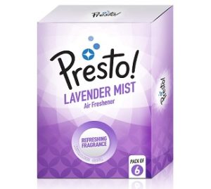 Presto Air Freshener Pocket Lavender Mist – 10 g (Pack of 6) for Rs.225 – Amazon