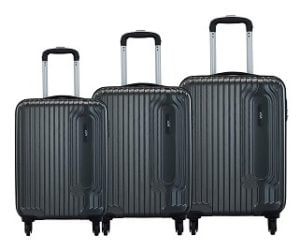 VIP Trace Graphite Polycarbonate Luggage Set of 3