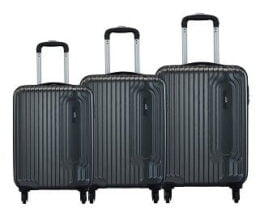 Steal Deal: VIP Trace Graphite Polycarbonate Luggage Set of 3 for Rs.7449 – Amazon
