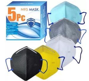 VeBNoR N95 reusable washable 5 Layers Protection Mask (PACK OF 5)