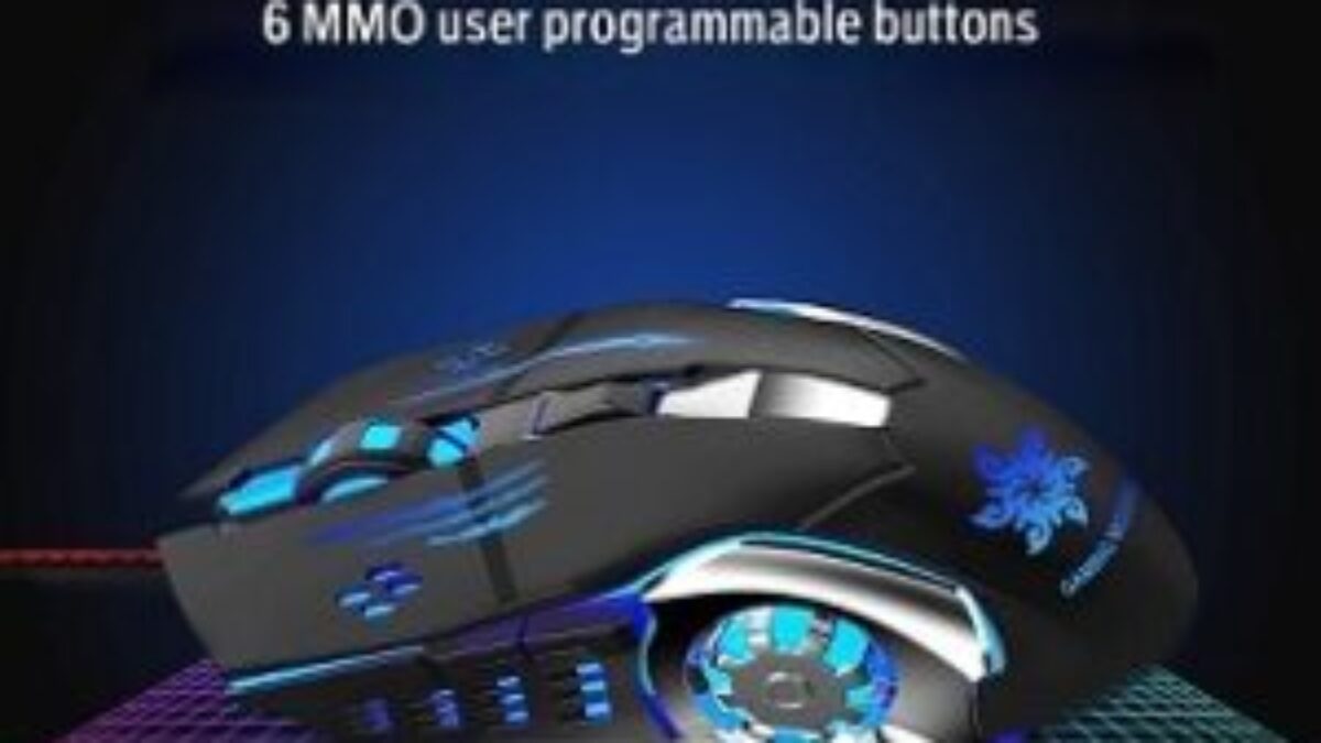 zinq technologies 1070 led backlight 6 button usb gaming mouse