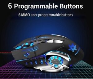 Zinq Technologies 1070 3200 DPI LED Backlight 6 Button USB Gaming Mouse