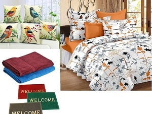 Home Furnishing Products upto 70% off on BedSheets, Cushion & Pillow Cover, Sofa Cover, Towels