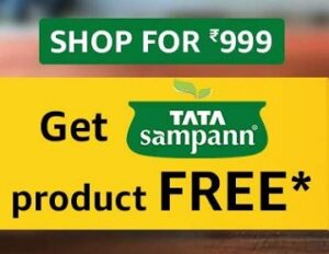 Shop Grocery for Rs.999 & Get TATA Sampann Product FREE