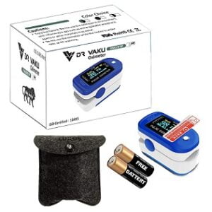 DR VAKU DR1 Fingertip with Blood Pressure Finger Pulse Blood Oxygen Oximeter for Rs.749 @ Amazon