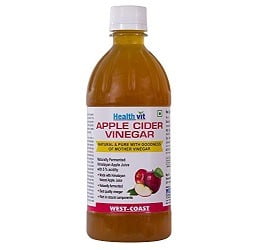 HealthVit Apple Cider Vinegar with Mother Vinegar, Unfiltered and Undiluted 500 ml