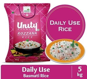 India GateUnity Basmati Rice Rozzana 5 Kg for Rs.401 @ Amazon