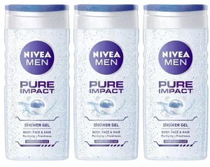 NIVEA MEN Pure Impact Shower Gel (3 x 250 ml) for Rs.453 @ Flipkart