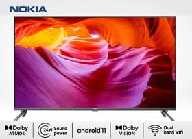 Nokia (43 inch) Ultra HD (4K) LED Smart Android TV with Dolby Atmos and Dolby Vision for Rs.26999 @ Flipkart