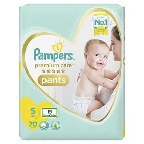 Pampers Premium Care Pants Diapers, Small, 70 Count for Rs.697 @ Amazon