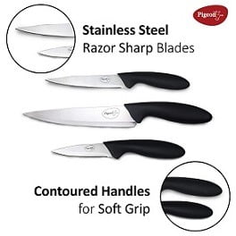 Pigeon Stainless Steel Kitchen Knives Set of 3 for Rs.418 @ Amazon
