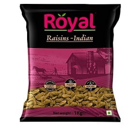 Royal Rozana Raisin Kishmish 1kg for Rs.385 @ Amazon