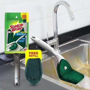 Scotch-Brite Plastic Kitchen Sink Brush for Rs.83 @ Amazon