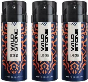 Wild Stone legend3 Deodorant Spray (450 ml, Pack of 3)