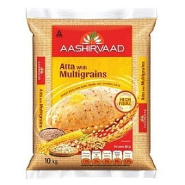 Aashirvaad Atta with Multigrains 10kg for Rs.595 @ Amazon Pantry