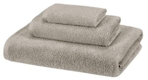 AmazonBasics 100% Cotton Quick-Drying 3 Pcs. Towel Set 400 GSM