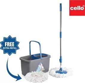 Cello Kleeno Total Clean 360 Degree Bucket Spin Mop