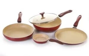 Crystal Marble Plus Non-Stick Induction Bottom Cookware Set for Rs.1349 @ Flipkart