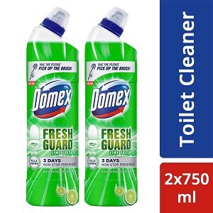 Domex Fresh Guard Lime Fresh Disinfectant Toilet Cleaner (750 ml X 2)