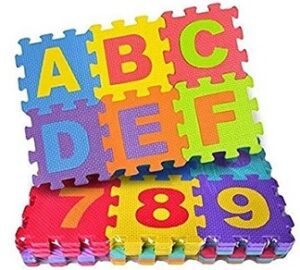 FunBlast 36 Pieces Mini Puzzle Foam Mat for Kids