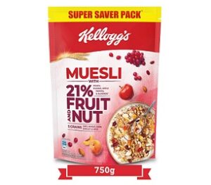 Kelloggs Muesli with 21% Fruit and Nut 750g