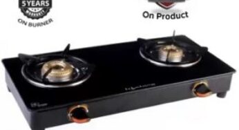 Lifelong LLGS118 Glass Manual Gas Stove (2 Burners) for Rs.999 @ Flipkart