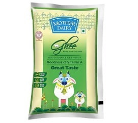 Mother Dairy Cow Ghee 1L for Rs.630 @ Amazon