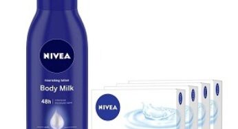 NIVEA Body Milk Nourishing Lotion (400 ml) & Creme Soft Soap (125gm X 4) for Rs.199 @ Amazon