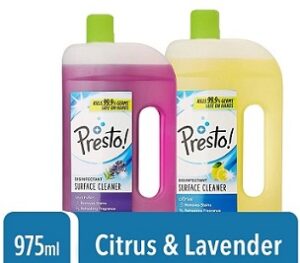 Presto! Disinfectant Surface Cleaner (975 ml x 2)
