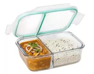 Signoraware Slim Glass Lunch Box 1 Ltr