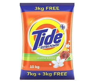 Tide Plus Extra Power Detergent Washing Powder 10 kg for Rs.722 @ Amazon
