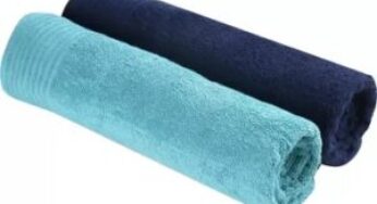 Trident Cotton 380 GSM Bath Towel Set (Pack of 2) for Rs.592 @ Amazon