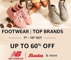 Amazon Footwear Days – Up to 60% Off (7th To 10 Oct)