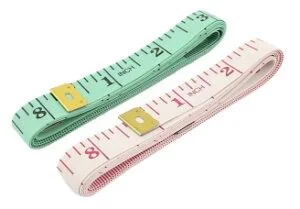 Body Measuring Ruler Sewing Cloth Measuring Tape 150cm (2 Pieces) for Rs.50 @ Amazon