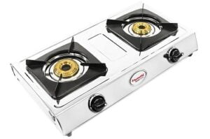 Butterfly Smart Stainless Steel 2 Burner Gas Stove, Manual Ignition
