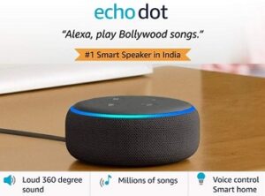Echo Dot (3rd Gen) Smart speaker with Alexa for Rs.2499 @ Amazon