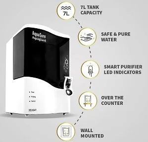 Eureka Forbes AquaSure from Aquaguard Delight (RO+UV+MTDS) 7L water purifier