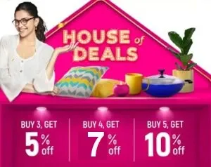 Flipkart Buy More Save More offer: Buy 3 Get Extra 5% off | Buy 4 Get Extra 7% off | Buy 5 or more Get Extra 10% off