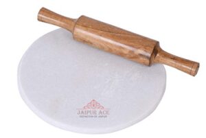 Jaipur Ace Indian White Marble Roti Maker with Wooden Belan for Rs.569 @ Amazon