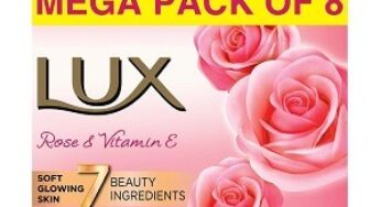 Lux Rose & Vitamin E Beauty Soap Bar Pack (8 x 150g) worth Rs.386 for Rs.270 @ Amazon