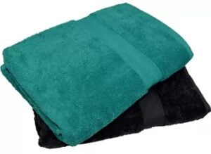 NANDAN DAISY Cotton 500 GSM Bath Towel Set (Pack of 2)