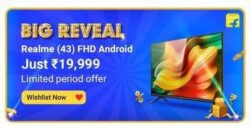 Realme 108cm (43 inch) Full HD LED Smart Android TV for Rs.21999 @ Flipkart