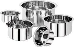 Renberg Steel without Lid Tope Set of 5 (Stainless Steel) for Rs.449 – Flipkart