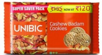 Unibic Cashew Badam Cookies, 500 g for Rs.75 @ Amazon Fresh