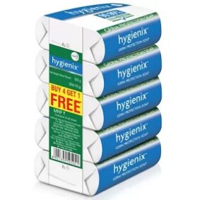 Wipro Hygienix Anti Bacterial Soap (5 x 125g)