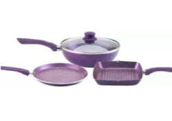 Wonderchef Orchid Premium Plus Set Cookware Set (4 Pcs) for Rs.1399 @ Flipkart